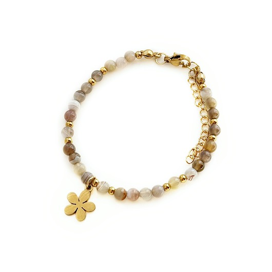 bransoletki z kamieni naturalnych Bransoletka agat botswana, kamienie naturalne