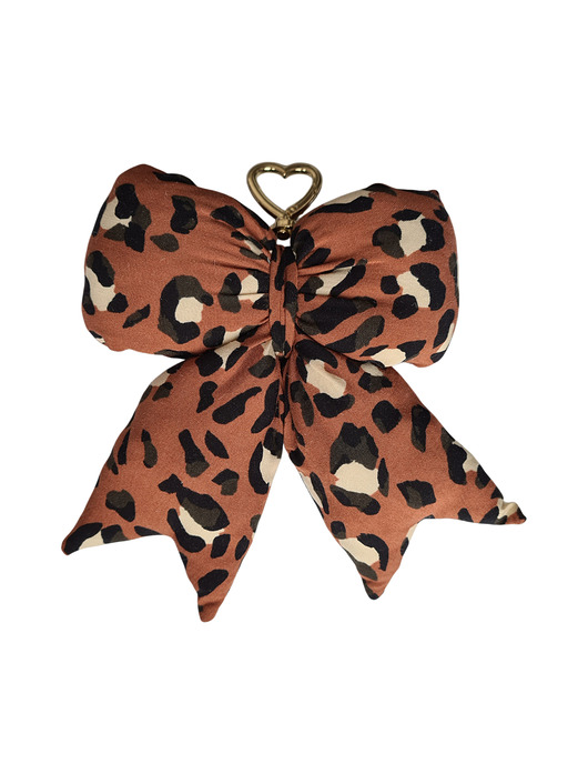 breloki Brelok kokarda w panterkę