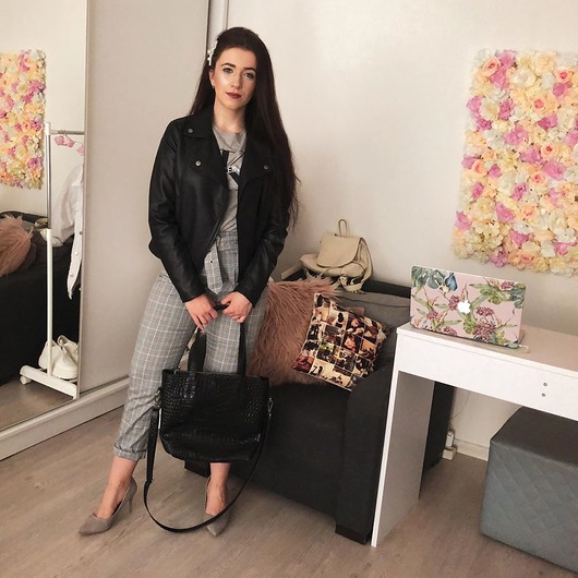 torby na ramię Shopper MODENA S  Czarny CroCo mat