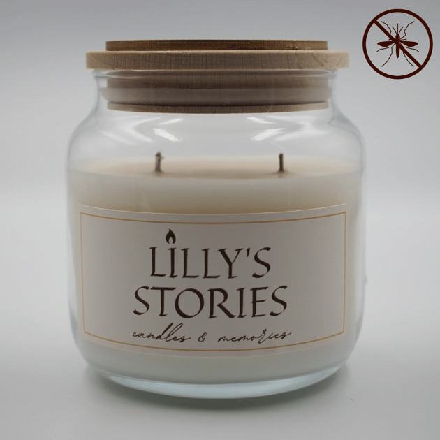 świeczniki i świece Duża świeca na komary "Stop The Bugs"-350g, 60h palenia