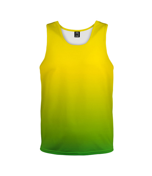 t-shirty dla dziewczynki Bokserka Top Girl DR.CROW Ombre Yellow Green