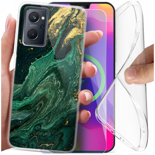 etui na telefon Etui slim clear do Realme 9i Oppo A76 Oppo A36 i wzory do wyboru + szkło 9H