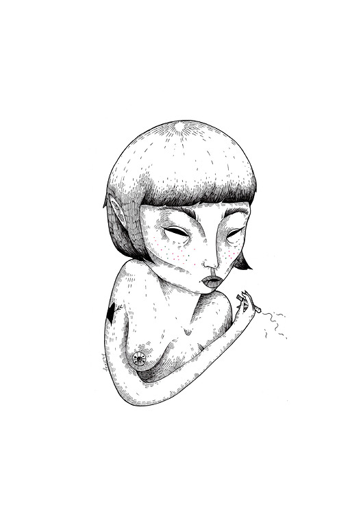 grafika "stresfajka"- print Tirine