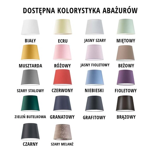 lampy wiszące Abażur STOŻEK 28 x 28 x 37