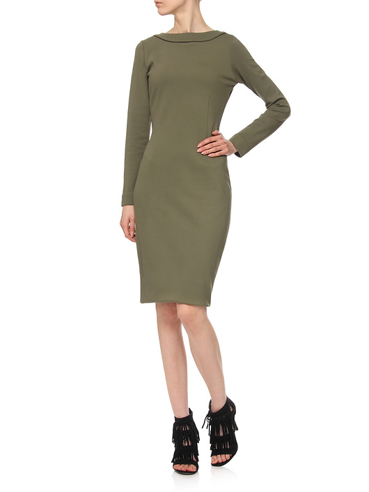 sukienki midi damskie  Sukienka khaki YY100064_RAL6007