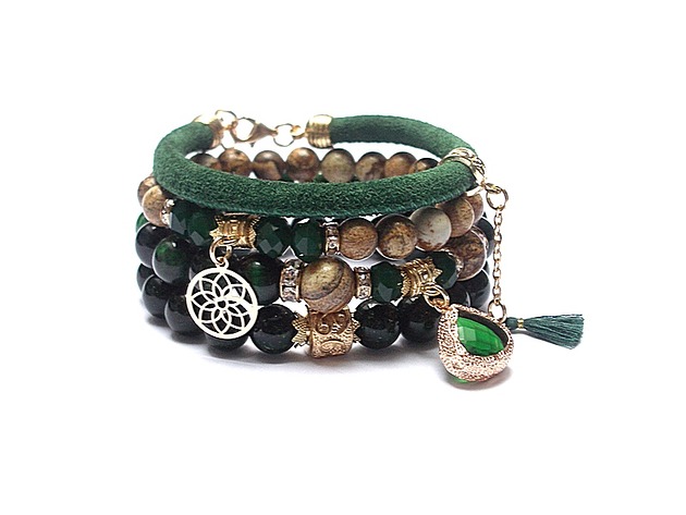 Emerald and  sand /18.11.20/ -  set KiKa pracownia