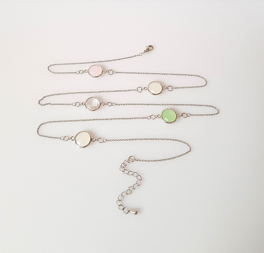 naszyjniki - inne Naszyjnik z kryształami Pastel Spring v 3