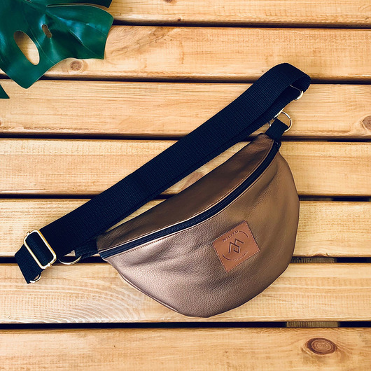 saszetka nerka Nerka / torebka Mili Belt Bag L - stare złoto