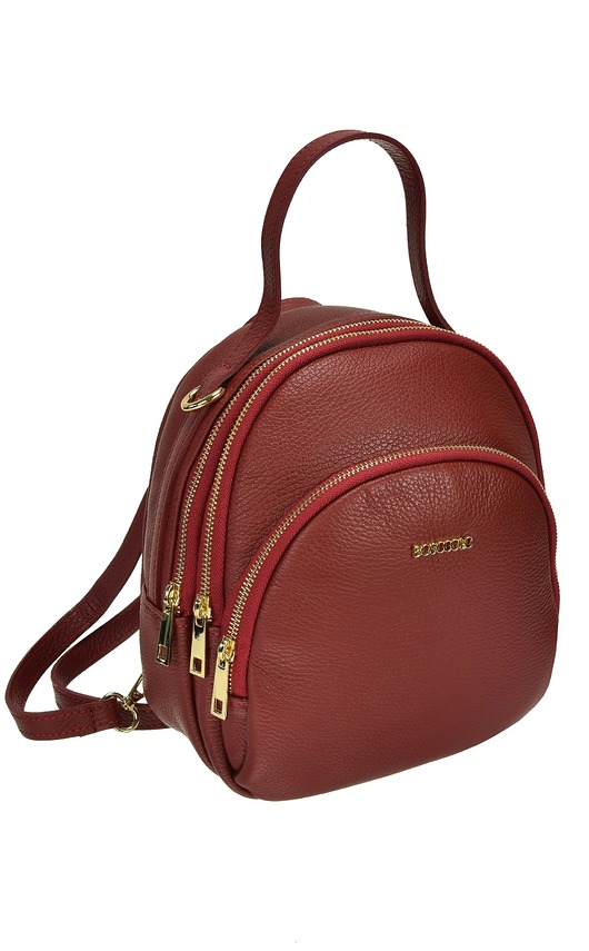 plecaki Plecak skórzany bordo (6227)