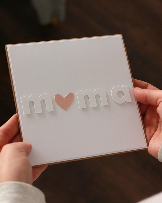 kartki scrapbooking Mama. Kartka dla mamy