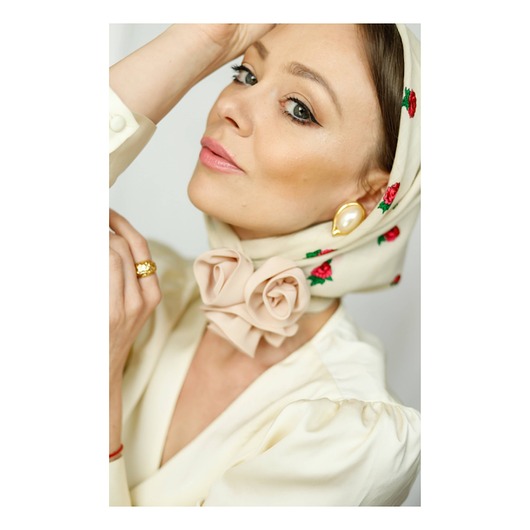 broszki Jedwabny zestaw broszek