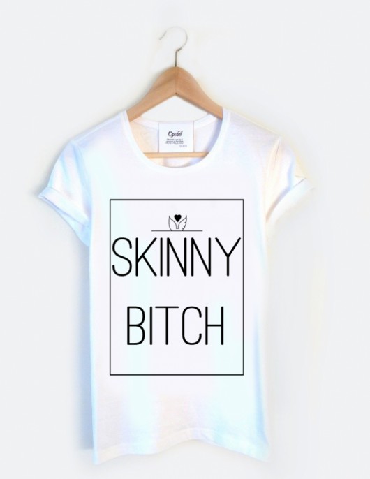 T shirt SKINNY BITCH printem od Yeah Bunny S deleted_12136308