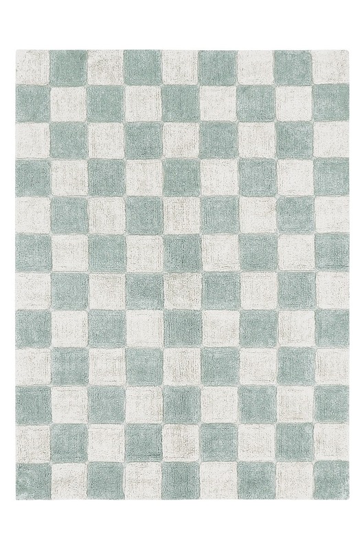 dywany Dywan bawełniany Kitchen Tiles Blue Sage 120x160 cm Lorena Canals