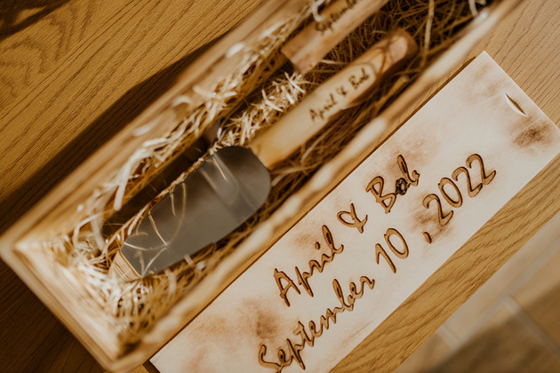 Ślub - inne Sztućce drewniane z pudełkiem personalizowane