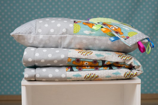 Lekki kocyk I podusiaBawełna Polarek Auta GRATIS LalaShop