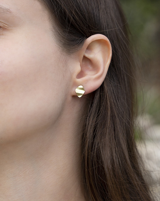 kolczyki z mosiądzu Kolczyki PŁATKI No. 2