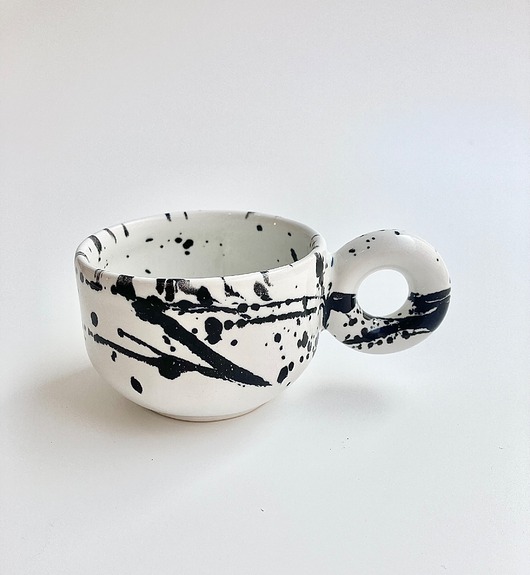 kubki Filiżanka White and black/150ml/ z serii Good Vibes CCLTV