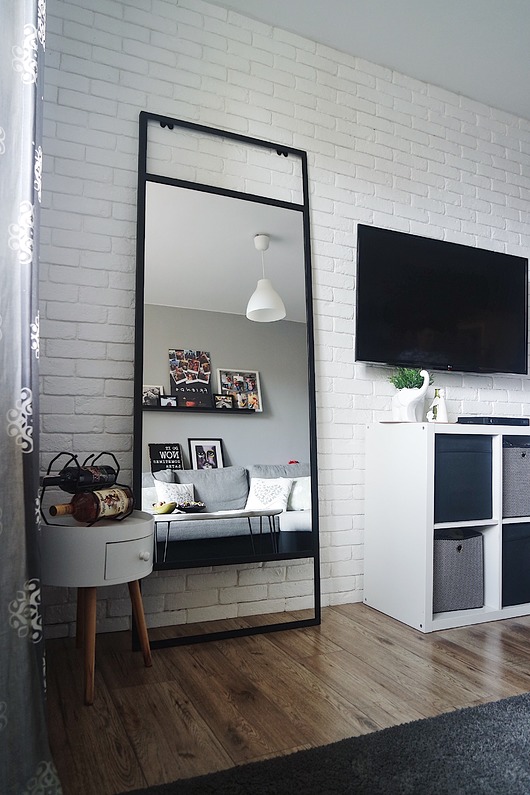 Lustro ORAN w stalowej ramie 70 x 180 cm mashoko