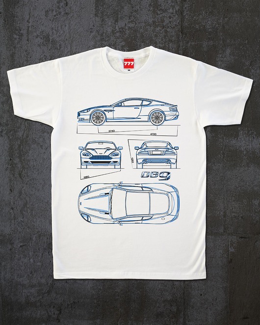 t-shirty męskie koszulka ASTON MARTIN DB9 tshirt