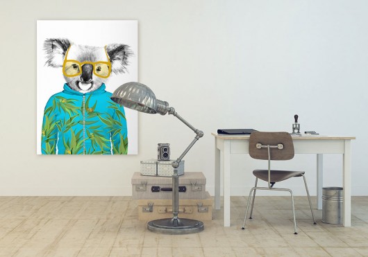 OBRAZ NA PŁÓTNIE -  60x80 MIŚ MARYŚ LUdesign gallery