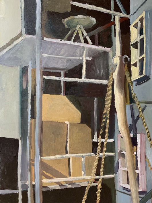 obrazy Scenografia - niebieski 50x70
