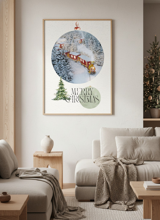 plakaty Plakat Christmas train No 1