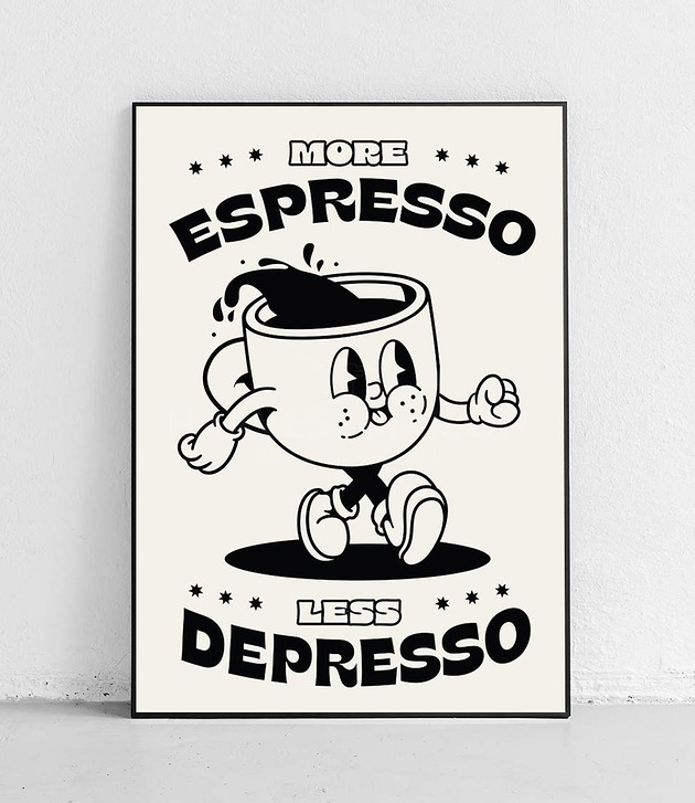 plakaty Plakat Espresso kontra depresja