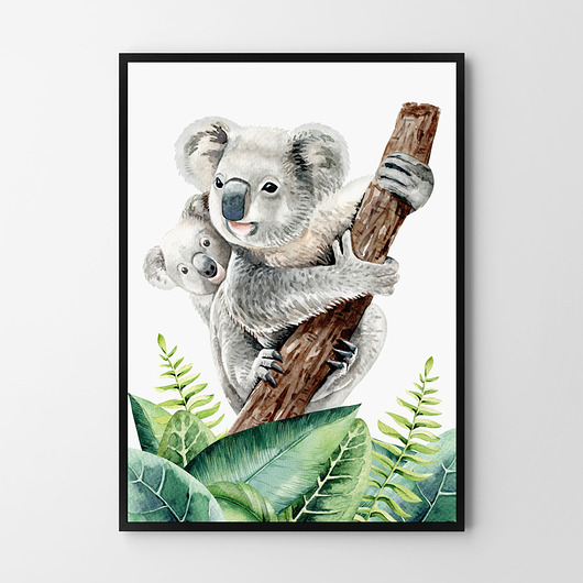 obrazy i plakaty do pokoju dziecięcego Koala - plakat dla dziecka