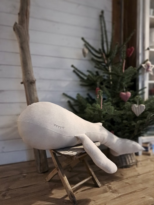 poduszki do pokoju dziecka Ręcznie szyta poduszka wieloryb-/przytulanka /dekoracja pokoju dziecka