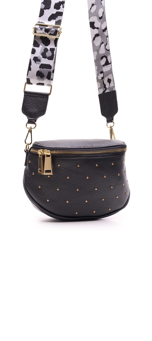 torby na ramię Torebka skórzana z ćwiekami - 6533