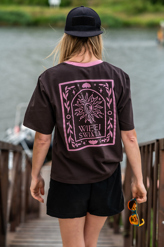 t-shirt damskie Tshirt Brown-Więcej Światła!