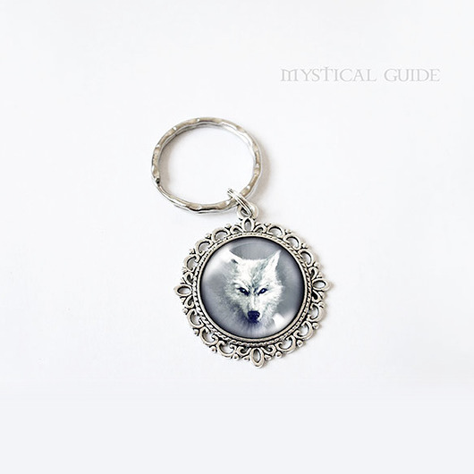 breloki Breloczek - Biały wilk
