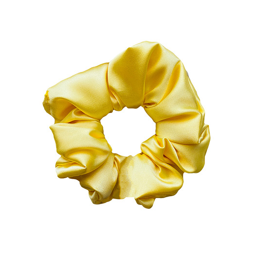 gumki do włosów Satynowa gumka do włosów scrunchie Żółty RÓŻNE MODELE