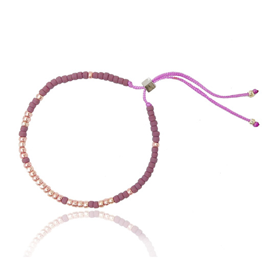 Bransoletka Minimal - Violet Ilovehandmade