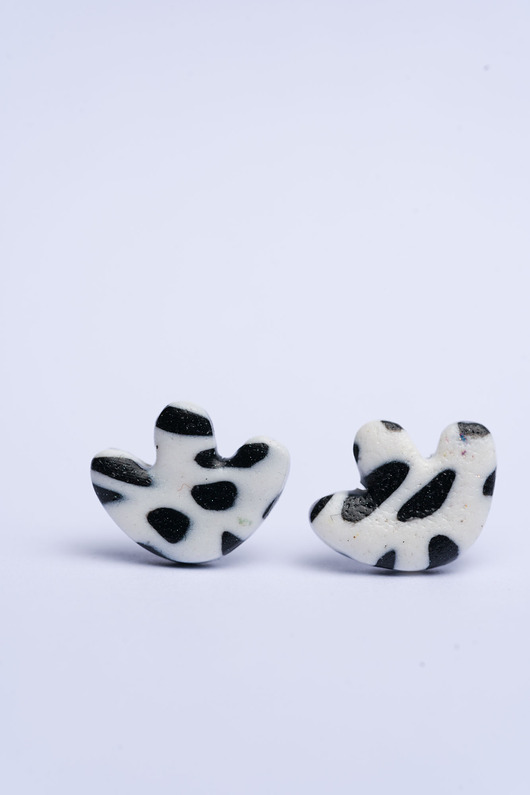 kolczyki z masy plastycznej Pojedyncze sztyfty pastylki