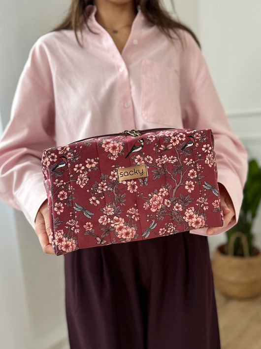 kosmetyczki Kosmetyczka pikowana sakura