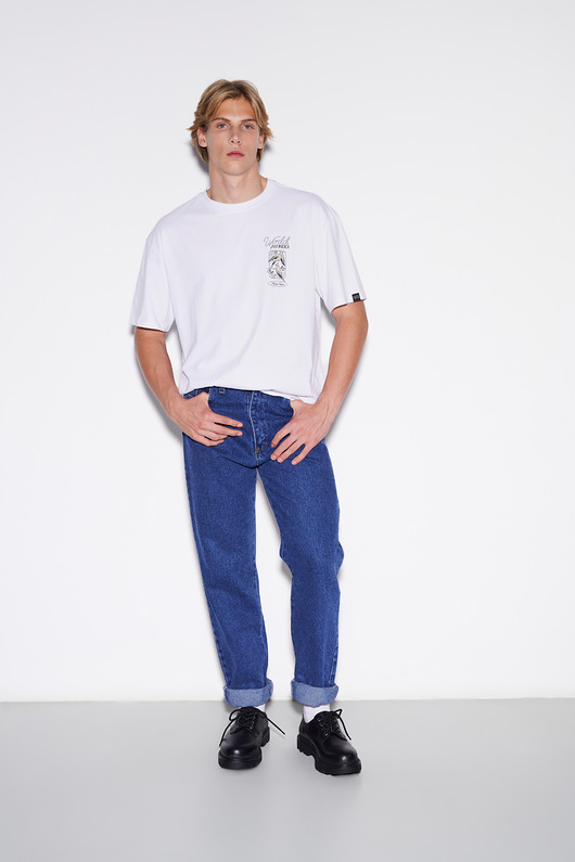 t-shirty męskie HT x AK Koszulka męska White