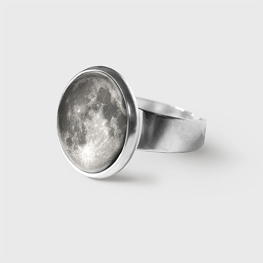 pierścionki srebrne Pierścionek - Księżyc