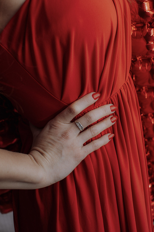 pierścionki srebrne Srebrny, regulowany pierścionek Góry