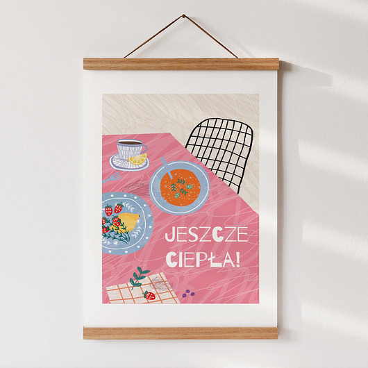 plakaty Plakat A4 dla Babci - Domowy stoł, jak u Babci