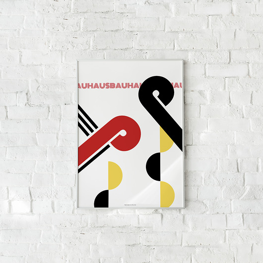 Plakat, Bauhaus II, 50x70 cm Joanna Klupś