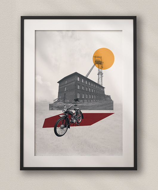 plakaty Plakat Śląsk - Kolaż Fine Art - Dekoracja Ścienna Do Salonu