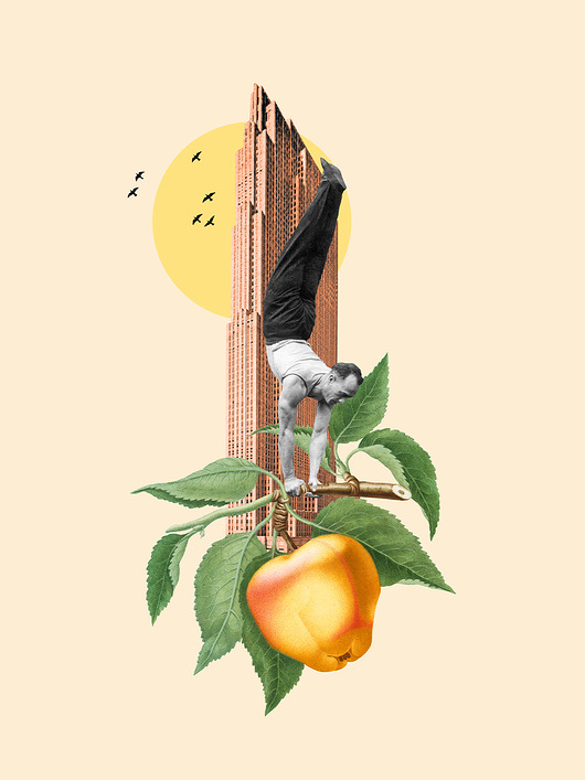 plakaty Plakat / Surrealistyczny Kolaż / Life Balance