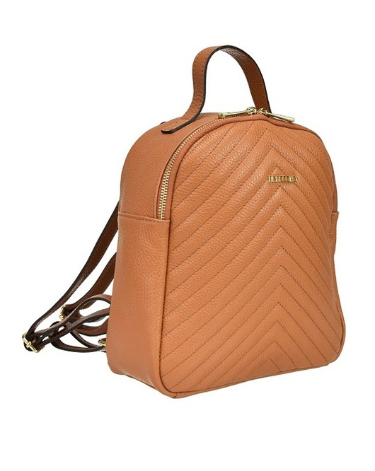 plecaki Damski plecak skórzany - rudy (5935)