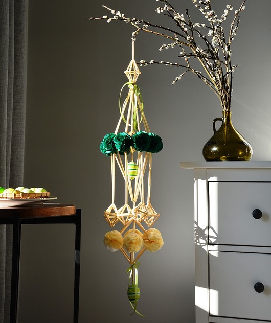 ozdoby wielkanocne Pająk wielkanocny z pisanką