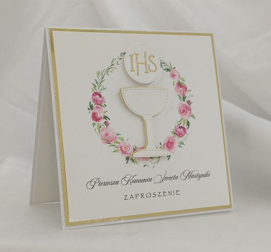 zaproszenia na komunię Zaproszenia na Komunię, wzór 28a