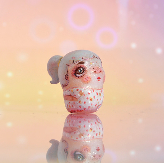 figurki i rzeźby Miniaturowa Figurka Dziewczynki