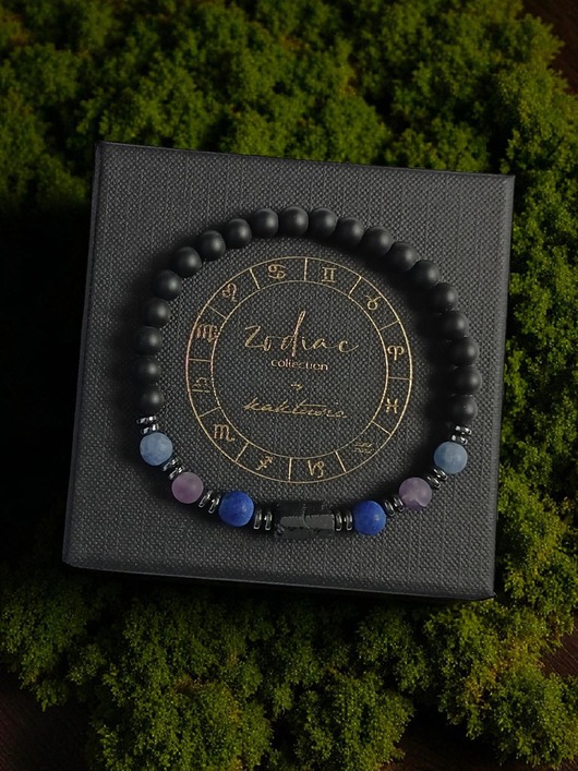 biżuteria męska PANNA - zodiac collection - bransoletka na gumce