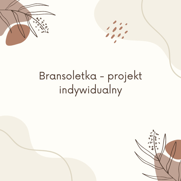 bransoletki na sznurku Bransoletka z Alfabetem Morse projekt indywidualny