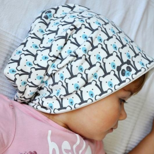 KOMPLET _ CZAPKA BEANIE +  CHUSTKA w MISIE MOJAMAJA